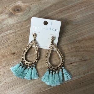 Influence gold tear drop earrings